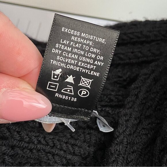 Lafayette 148 Chunky Knit Open Cardigan 100% Wool Size L - Picture 6 of 6